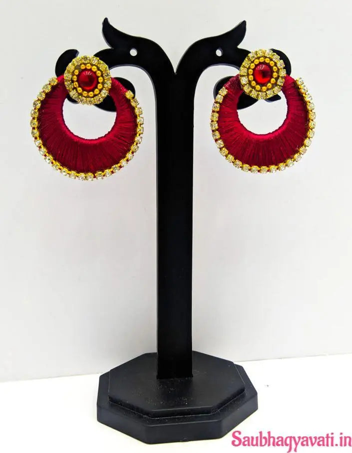 1pair Fashion Rhinestone Decor Flower Decor Threader Earrings For Women For  Daily Decoration | SHEIN